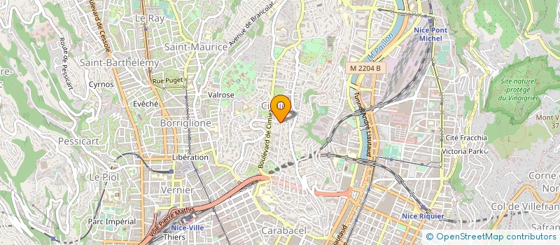 localisation de l'entreprise STELLA IMMOBILIERE CIMIEZ à NICE