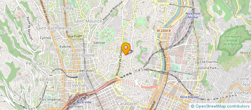 localisation de l'entreprise STELLA IMMOBILIERE CORNICHE BELLEVUE à NICE