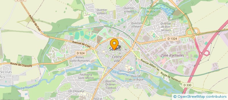 localisation de l'entreprise STELLA IMMOBILIERE PICARDE SIP  SENLIS