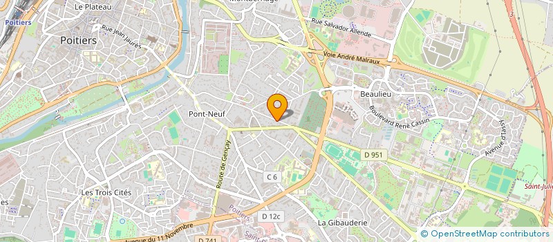 localisation de l'entreprise STELLA INITIATIVES à POITIERS