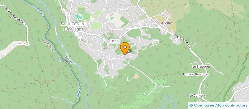 localisation de l'entreprise STELLA LUMINIS SARL à SAINT-CEZAIRE-SUR-SIAGNE