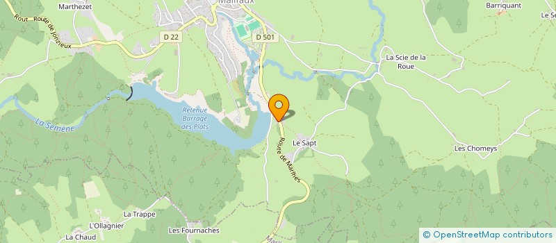 localisation de l'entreprise STELLA MARIA  SAINT-GENEST-MALIFAUX