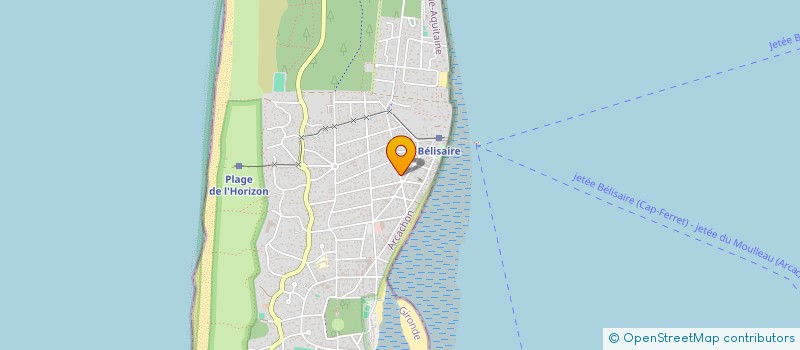 localisation de l'entreprise STELLA-MARIS-33  LEGE-CAP-FERRET