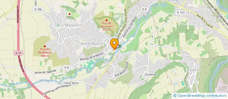 localisation de l'entreprise STELLA MARIS  VEYRE-MONTON