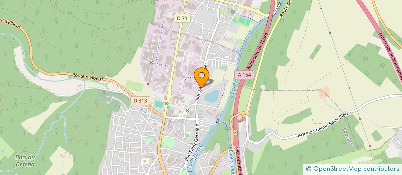 localisation de l'entreprise STELLA MATUTINA  LOUVIERS