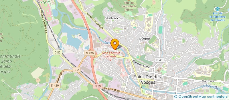 localisation de l'entreprise STELLA POLARIS à SAINT-DIE-DES-VOSGES