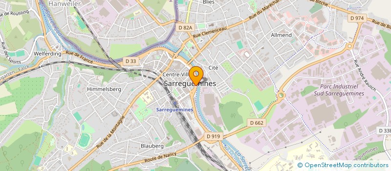 localisation de l'entreprise STELLA, SOCIETE D'EXERCICE LIBERAL A RESPONSABILITE LIMITEE DE PEDICURES - PODOLOGUES à SARREGUEMINES