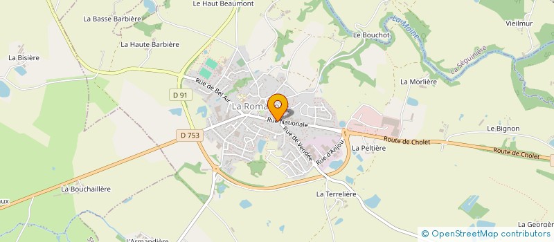 localisation de l'entreprise STELLA SPORT EVEIL SPORTIF LA ROMAGNE à LA ROMAGNE
