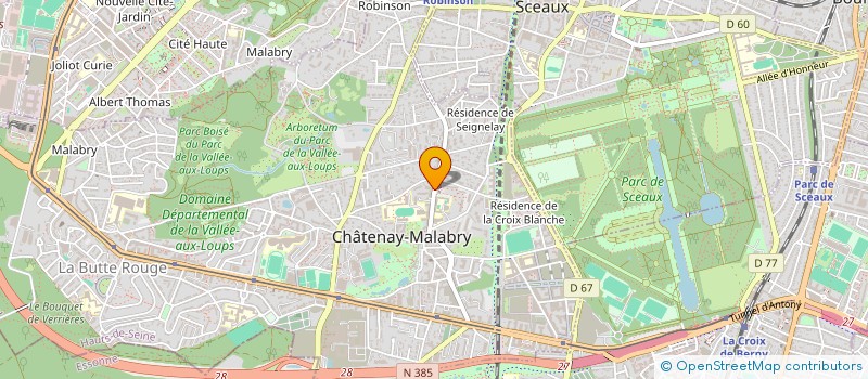 localisation de l'entreprise STELLAB  CHATENAY-MALABRY
