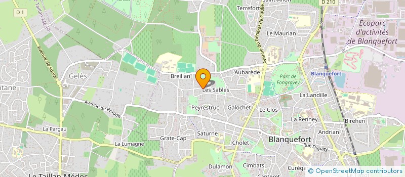 localisation de l'entreprise STELLAIRE à BLANQUEFORT