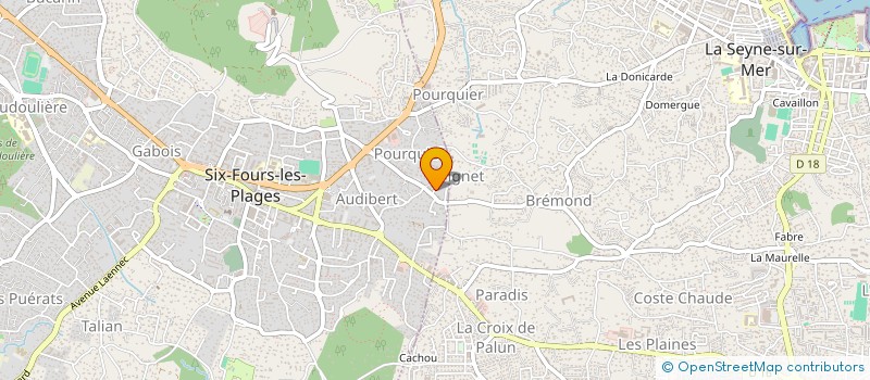 localisation de l'entreprise STELLANDRIA à SIX-FOURS-LES-PLAGES