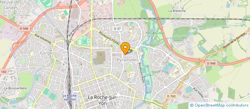 localisation de l'entreprise STELLAR 90 à LA ROCHE-SUR-YON