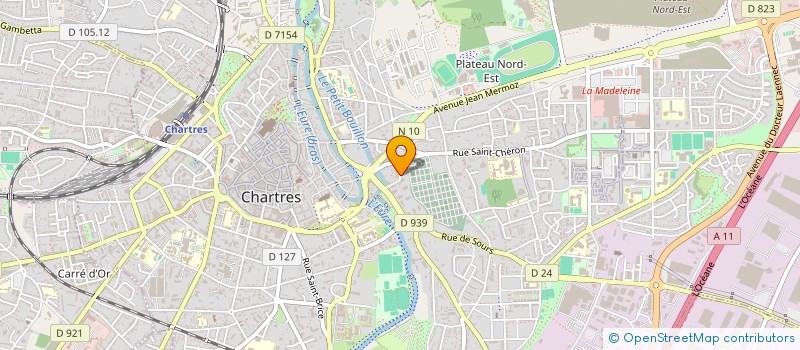 localisation de l'entreprise STELLAR à CHARTRES