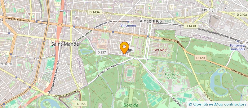 localisation de l'entreprise STELLAR  VINCENNES