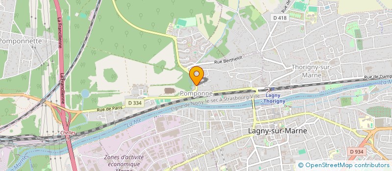 localisation de l'entreprise STELLAR GAMES  POMPONNE