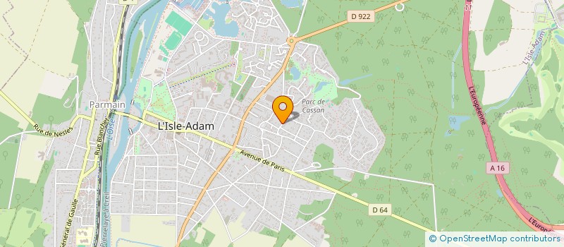 localisation de l'entreprise STELLAR HOUSING  L'ISLE-ADAM