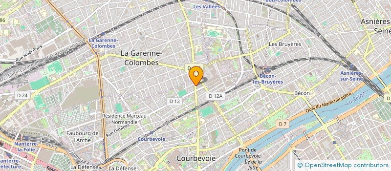 localisation de l'entreprise STELLARUM à COURBEVOIE