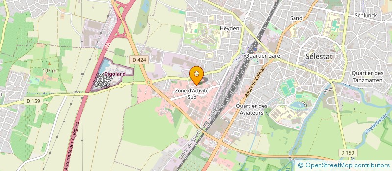 localisation de l'entreprise STELLATA SARL à SELESTAT