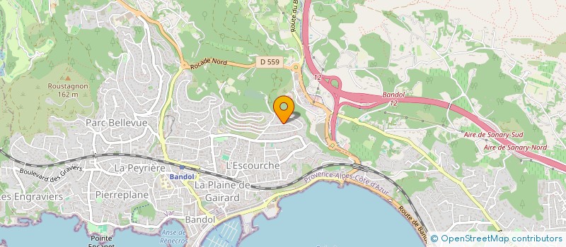 localisation de l'entreprise STELLE 216  BANDOL