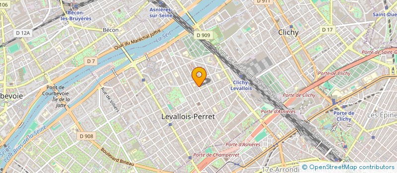 localisation de l'entreprise STELLI CONSEIL à LEVALLOIS-PERRET