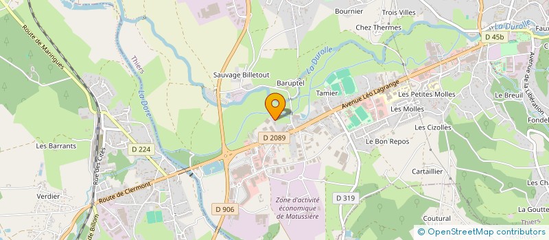 localisation de l'entreprise STELLIMO  THIERS