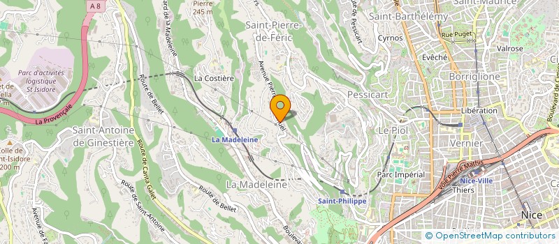 localisation de l'entreprise STELLINA à NICE