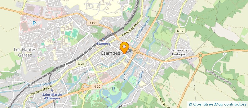 localisation de l'entreprise STELLINA COIFF  ETAMPES