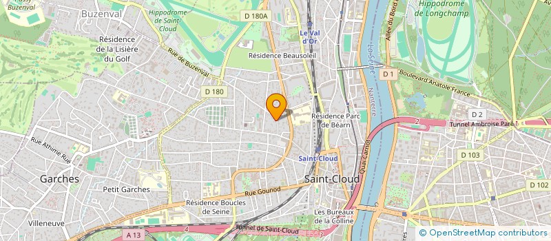 localisation de l'entreprise STELLIUM à SAINT-CLOUD