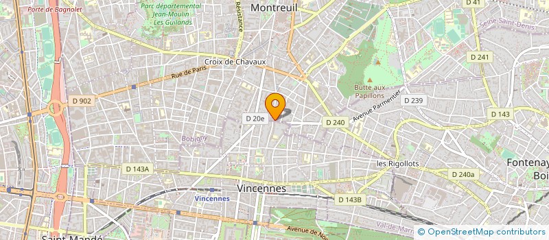 localisation de l'entreprise STELLIUM PRODUCTIONS  MONTREUIL