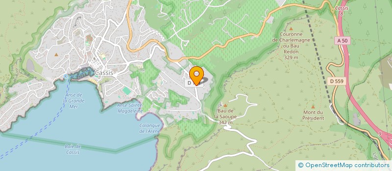 localisation de l'entreprise STELLMATT à CASSIS