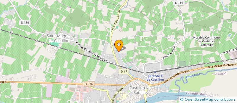 localisation de l'entreprise STELLOR  SAINT-MAGNE-DE-CASTILLON