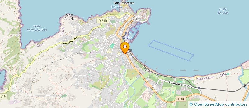 localisation de l'entreprise STELLU COIFF à CALVI