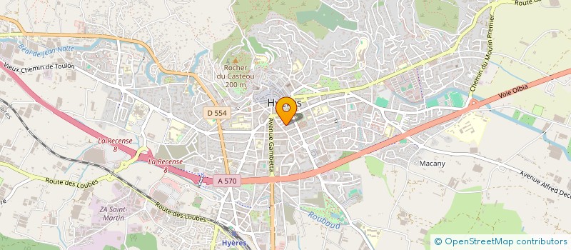 localisation de l'entreprise STELLY à HYERES