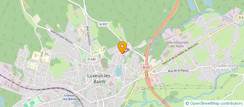 localisation de l'entreprise STELMAX à LUXEUIL-LES-BAINS