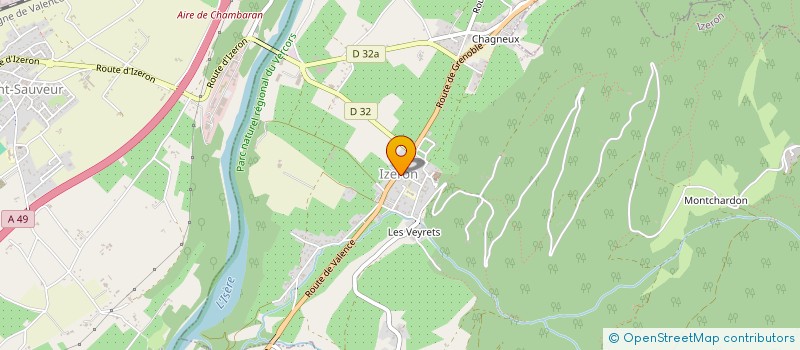 localisation de l'entreprise STELO à IZERON