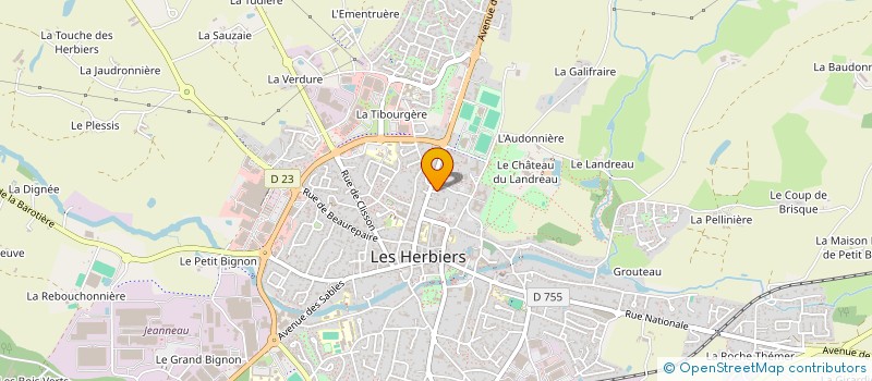 localisation de l'entreprise STELO 85 à LES HERBIERS