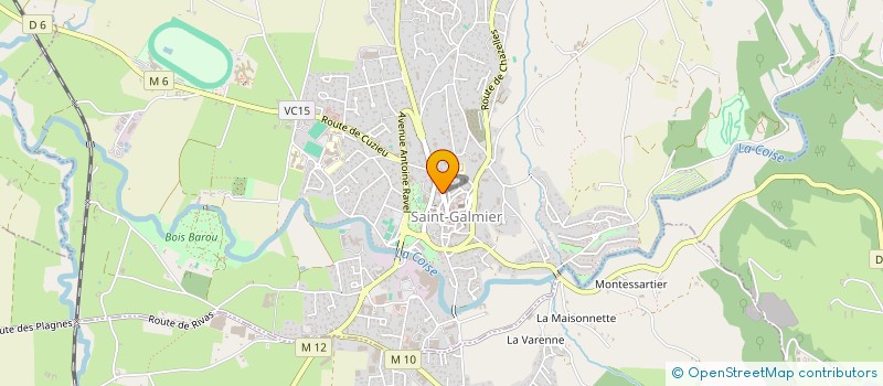 localisation de l'entreprise STELYM à SAINT-GALMIER