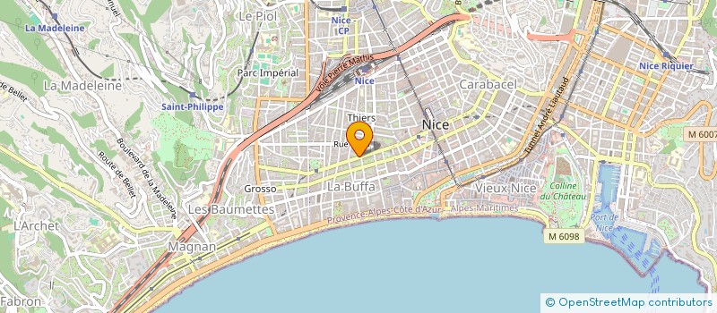 localisation de l'entreprise STELYORA à NICE