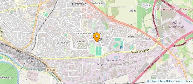 localisation de l'entreprise STELYS à BEZIERS
