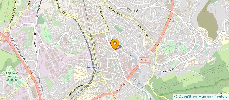 localisation de l'entreprise STEM à SAINT-ETIENNE