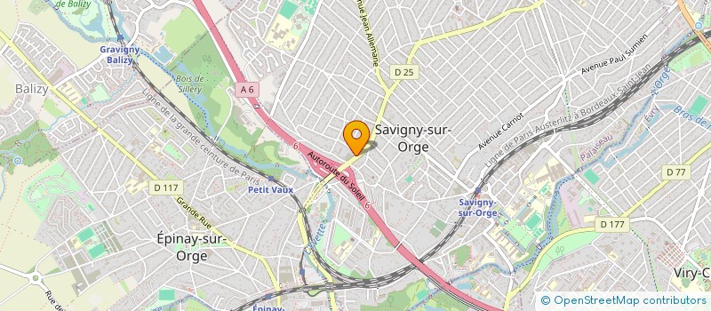 localisation de l'entreprise STEM à SAVIGNY-SUR-ORGE