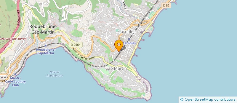 localisation de l'entreprise STEM-BATIMENT à ROQUEBRUNE-CAP-MARTIN