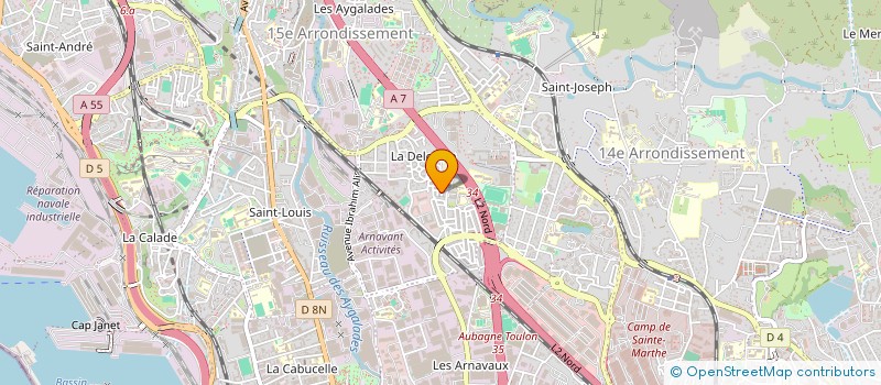 localisation de l'entreprise STEM SOC TECHNIC ELEC MEDITERRANEE à MARSEILLE