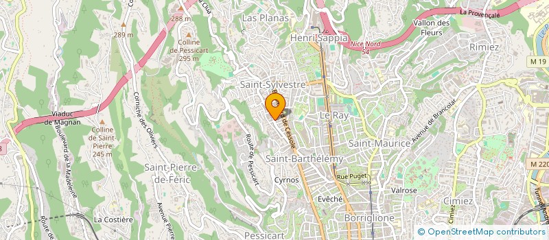 localisation de l'entreprise STEMA à NICE