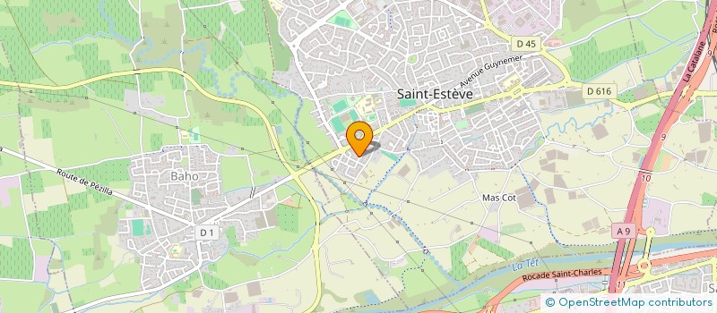 localisation de l'entreprise STEMA  SAINT-ESTEVE