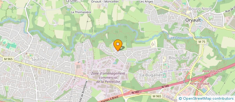 localisation de l'entreprise STEMA à ORVAULT
