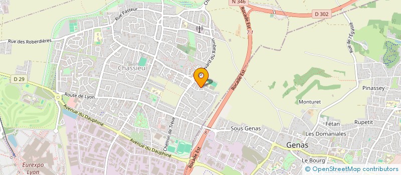 localisation de l'entreprise STEMA  CHASSIEU