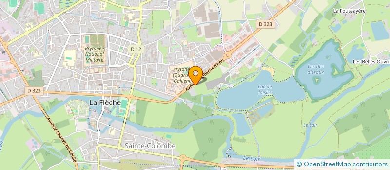 localisation de l'entreprise STEMA  LA FLECHE