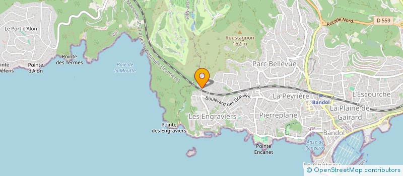 localisation de l'entreprise STEMA  BANDOL