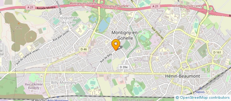 localisation de l'entreprise STEMA COUVERTURE  MONTIGNY-EN-GOHELLE